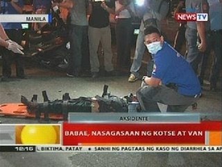 BT: Babae, nasagasaan ng kotse at van
