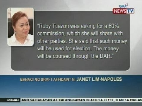 NTG: Napoles, isiniwalat din ang nalalaman niya sa Malampaya fund scam