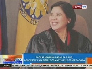 NTG: Pagpapabakuna vs. polio, adbokasiya ni Comelec Comm. Grace Padaca