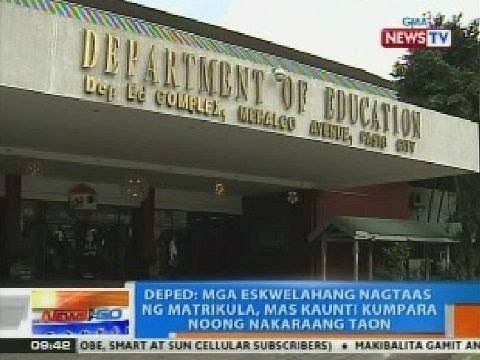 NTG: DepEd: Mga eskwelahang nagtaas ng matrikula, mas kaunti kumpara noong 2013