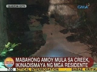 UB: Mabahong amoy mula sa creek, ikinadismaya ng mga residente ng Libis, QC