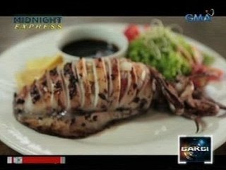 Saksi: Binusog na pusit, pinapalamanan ng kesong puti, kamatis at mangga