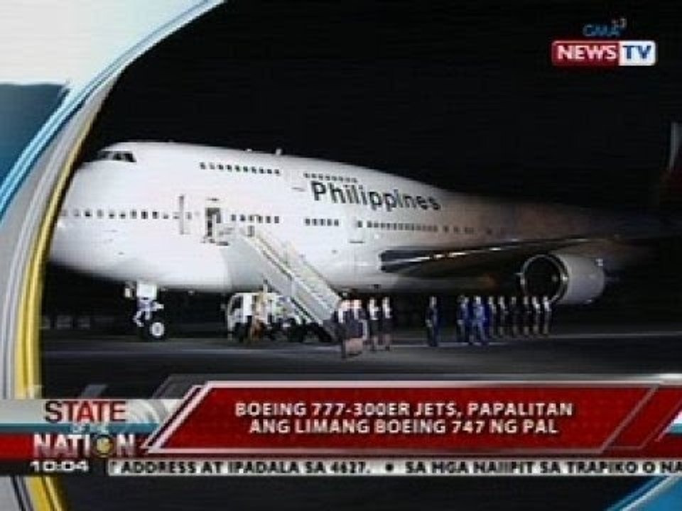 SONA: Boeing 777-300ER Jets, papalitan ang limang Boeing 777 ng PAL