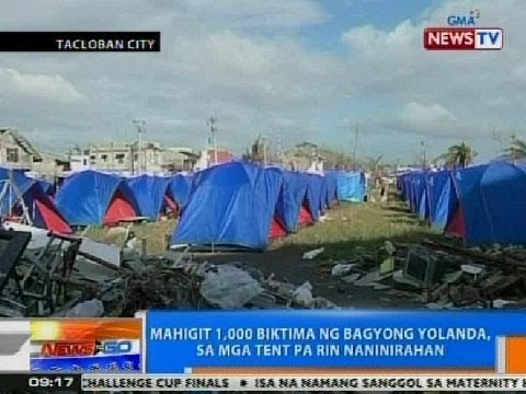 NTG: Mahigit 1,000 biktima ng Yolanda, sa mga tent pa rin naninirahan