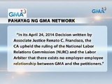 Petition For Certiorari ng tatlong dating talent ng GMA Network Cebu, ibinasura ng CA