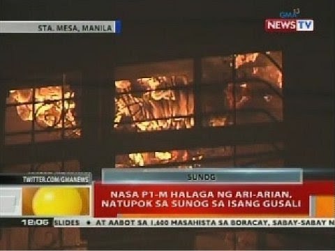 BT: Nasa P1-M halaga ng ari-arian, natupok sa sunog sa isang gusali