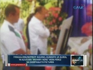 Pres. Aquino, bumisita sa burol ni Azucena 'Mommy Nene' Vera Perez ng Sampaguita pictures