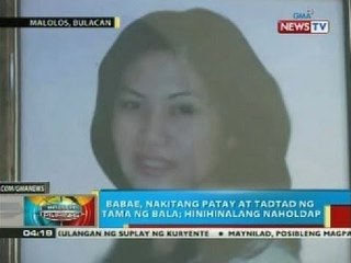 Babaeng naholdap umano, nakitang patay at tadtad ng tama ng bala sa Bulacan