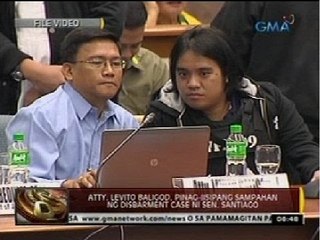 Atty. Levito Baligod, pinag-iisipang sampahan ng disbarment case ni Sen. Santiago
