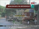 Ilang bahagi ng Metro Manila, Bulacan at Cavite, nakaranas ng brownout