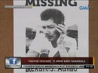 Fashion designer, 10 araw nang nawawala