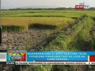 Mararanasang El Niño ngayong taon, posibleng pinakamatindi sa loob ng ilang dekada