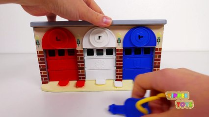 Emergency Vehicles Garage Playset for Kids! Police Car Ambulance and Fire Truck Toys