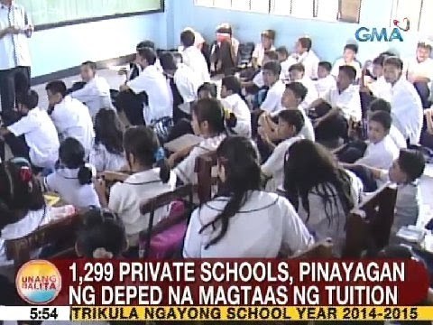 UB: 1,299 private schools, pinayagan ng DepEd na magtaas ng tuition