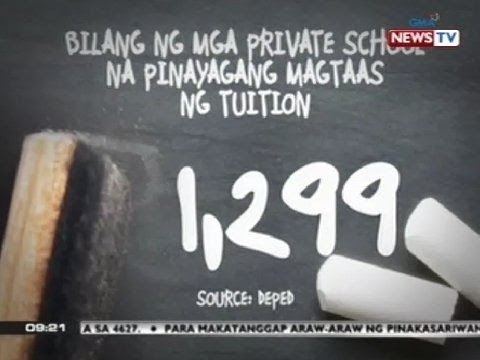 Mahigit 1,200 na pribadong paaralan, pinayagan ng DEPED na magtaas ng matrikula