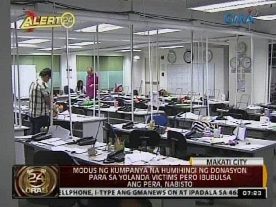 Modus ng kumpanya na humihingi ng donasyon para sa Yolanda victims pero ibubulsa ang pera, nabisto
