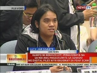 Kampo ni Luy, ipinauubaya na sa NBI ang pagsusumite sa Senado ng digital files niya