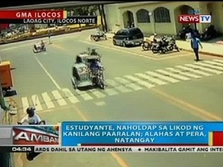 Estudyante, naholdap sa likod ng kanilang paaralan sa Laoag City; alahas at pera, natangay
