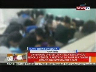 Dayuhang operator at mga empleyado ng call center, arestado sa pagpapatakbo umano ng investment scam