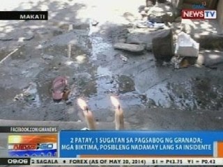 NTG: 2 patay, 1 sugatan sa pagsabog ng granada sa Makati
