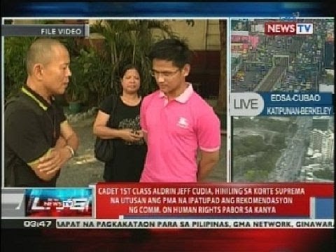 Aldrin Cudia, hiniling sa SC na utusan ang PMA na ipatupad ang rekomendasyon ng CHR pabor sa kanya