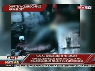 Isa sa 2 nasawi sa pagsabog ng granada, pinulot ang inihagis na granada para wala nang madamay