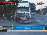 Isa patay, 2 sugatan sa karambola ng truck, tricycle at motorsiklo sa La Union