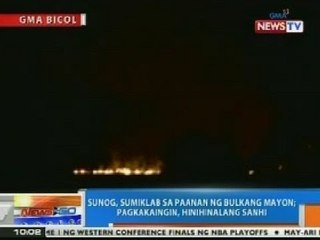 NTG: Sunog, sumiklab sa paanan ng Bulkang Mayon