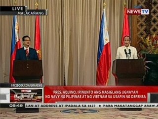 Joint press conference nina Pres. Aquino at Vietnamese PM Nguyen Tan Dung