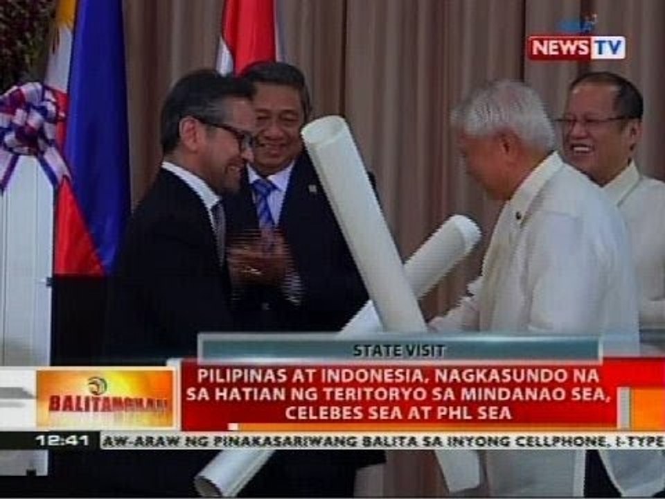 Pilipinas at Indonesia, nagkasundo na sa hatian ng teritoryo sa Mindanao Sea, Celebes Sea at Phl Sea