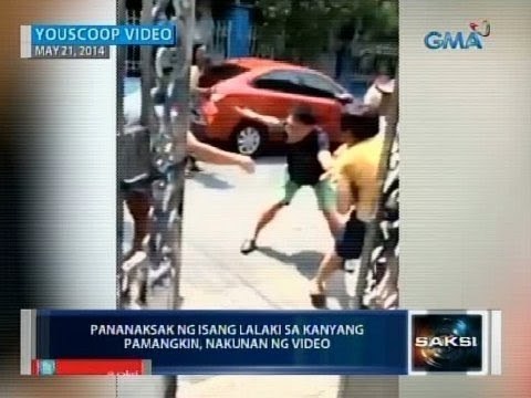 Pananaksak ng isang lalaki sa kanyang pamangkin, nakunan ng video