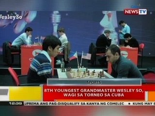 BT: 8th youngest grandmaster Wesley So, wagi sa torneo Sa Cuba