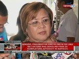 Senado, pinagbigyan ang hiling ni de Lima na i-extend ang deadline