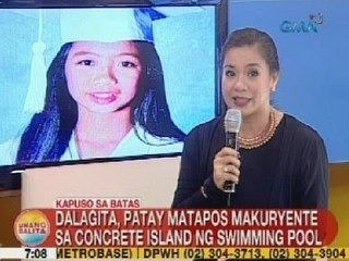 UB: Dalagita, patay matapos makuryente sa concrete island ng swimming pool