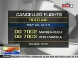 NTG: Ilang flights ng Tiger Air ngayong araw, kanselado