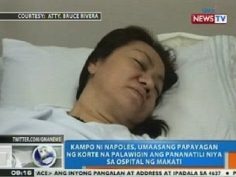 NTG: Kampo ni Napoles, umaasang papayagan siyang manatili sa Ospital ng Makati