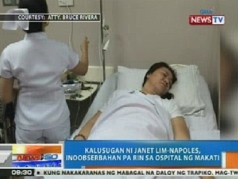 NTG: Kalusugan ni Napoles, inoobserbahan pa rin sa Ospital ng Makati