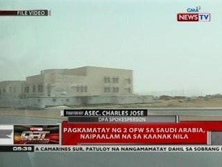 QRT: 2 Pilipina sa Saudi Arabia, patay dahil sa MERS