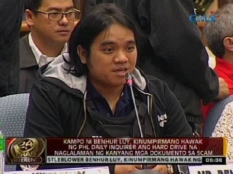 Kampo ni Benhur Luy, kinumpirmang hawak ng PHL Daily Inquirer ang kopya ng kanyang hard drive