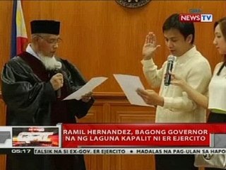 QRT: Ramil Hernandez, bagong governor na ng Laguna kapalit ni Er Ejercito