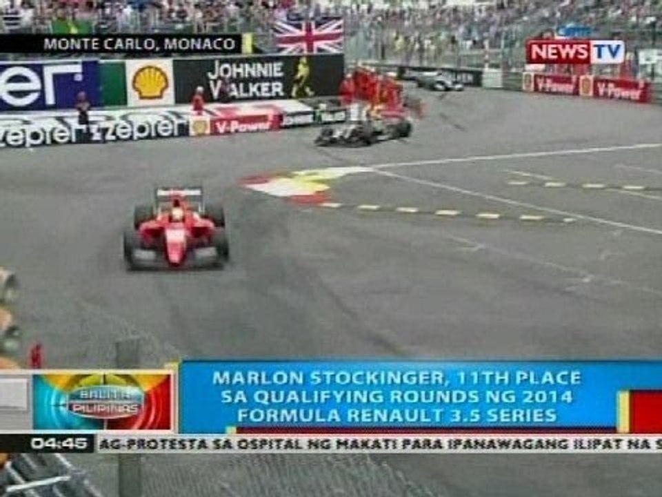 Marlon Stockinger, 11th place sa qualifying rounds ng 2014 formula renault 3.5 series