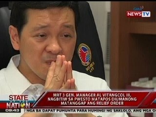 SONA: Al Vitangcol III, nagbitiw sa pwesto matapos diumanong matanggap ang relief order