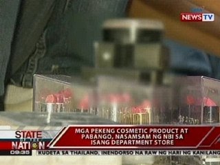 SONA: Mga pekeng cosmetic product at pabango, nasamsam ng NBI sa isang Dept. store