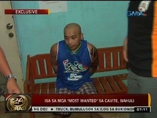 24 Oras: Isa sa mga "most wanted" sa Cavite, nahuli