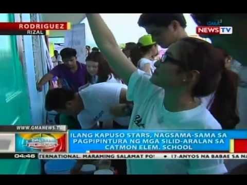 BP: Ilang Kapuso stars, nagsama-sama sa pagpipintura ng mga silid-aralan sa
