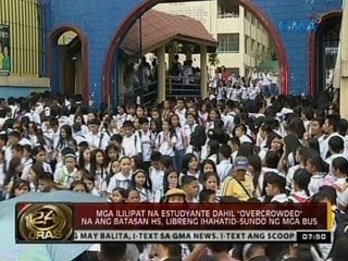 Mga ililipat na estudyante dahil "overcrowded" na ang Batasan HS, libreng ihahatid-sundo ng mga bus