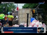 Saksi: 5 sugatan sa karambola ng 8 sasakyan sa Calamba, Laguna