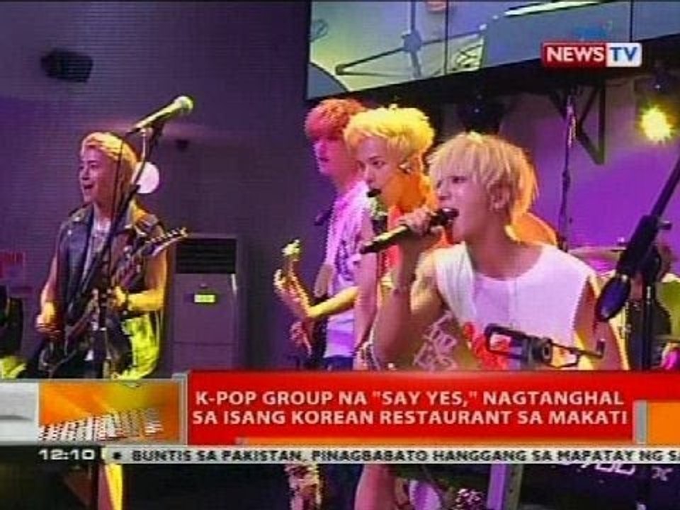 K-Pop group na 'Say Yes,' nagtanghal sa isang Korean restaurant sa Makati
