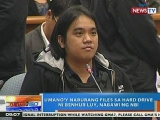 NTG: Umano'y naburang files sa hard drive ni Benhur Luy, nabawi ng NBI