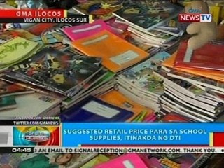 BP: Suggested retail price para sa school supplies, itinakda ng DTI